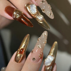 Fake Nails Gem Baroque Advanced Sense