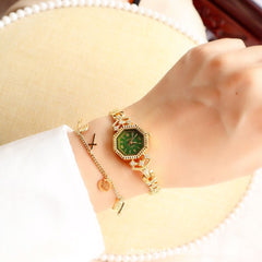 Achteckige Diamant Casual Cool Chain Watch Englische Uhr Großhandel