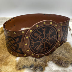 Breiter Gürtel im Retro-Taillen-Siegelritter-Stil