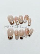 Handgetragene Rüstung Französisches Katzenauge Strass Weiß