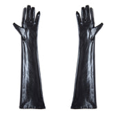 Stage Performance Nightclub Ladies PU Leather Gloves