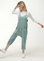 Lässiger Jumpsuit mit weitem Bein für Damen