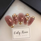 Handgemachte Maniküre Fertig Braut Tragen Schwangere Frau Atmungsaktiv