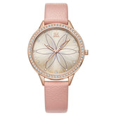 Dezember Kreative Blütenblatt Uhr Gürtel Quarz Lady Watch
