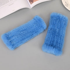 Guantes de invierno gruesos y cálidos de longitud media con muñequera