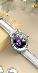 Reloj inteligente S09 para mujer, redondo, con pantalla táctil, IP67, resistente al agua, con recordatorio de llamadas