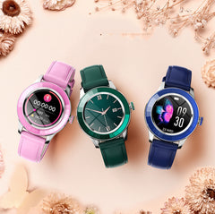 Reloj inteligente S09 para mujer, redondo, con pantalla táctil, IP67, resistente al agua, con recordatorio de llamadas