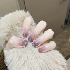 Parche de uñas 3D con diseño de colina roja de red, adhesivo de película de esmalte de uñas