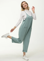 Lässiger Jumpsuit mit weitem Bein für Damen