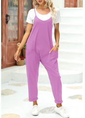 Lässiger Jumpsuit mit weitem Bein für Damen