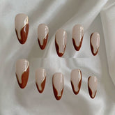 Armadura personalizada hecha a mano con acabado francés en almendra de alta calidad