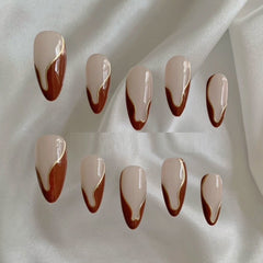 Armadura personalizada hecha a mano con acabado francés en almendra de alta calidad