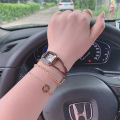 Square Retro Bracelet Watch