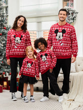 Conjunto de suéter familiar navideño a juego de Mickey y Minnie