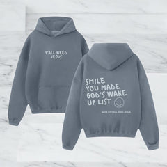 Sudadera con capucha con estampado gráfico motivacional