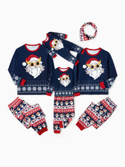 Conjunto de pijama familiar con estampado de Papá Noel