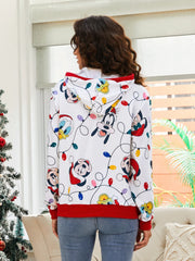 Conjunto de sudadera navideña familiar con estampado de Mickey