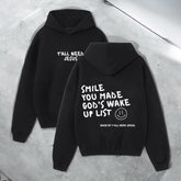 Sudadera con capucha con estampado gráfico motivacional