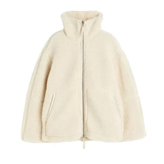 Chaqueta Sherpa con cremallera y bolsillos
