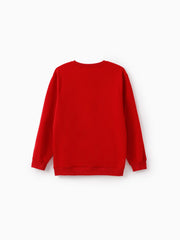 Sudadera navideña familiar con estampado de Mickey y sus amigos