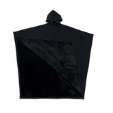 Plüschiger, übergroßer Deckenumhang mit Kapuze