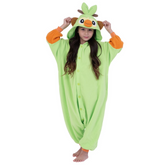 Von Grookey inspiriertes Pyjama-Kostüm