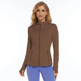 Chaqueta deportiva de manga larga con cremallera