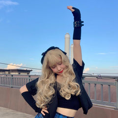 Guantes con cinturón para los dedos