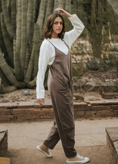 Lässiger Jumpsuit mit weitem Bein für Damen
