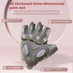 Halbfinger-Trainingshandschuhe aus verdicktem Flüssigsilikon