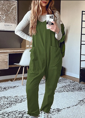 Lässiger Jumpsuit mit weitem Bein für Damen