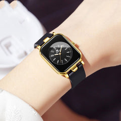 Simple Silicone Band Quartz Watch For Women