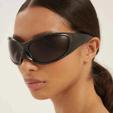 Übergroße Vintage Luxus Punk Sonnenbrille