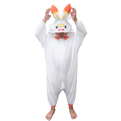 Von Scorbunny inspiriertes Pyjama-Kostüm