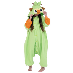 Von Grookey inspiriertes Pyjama-Kostüm