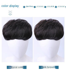 Peluca invisible sin costuras para hombre, pieza complementaria para el cabello