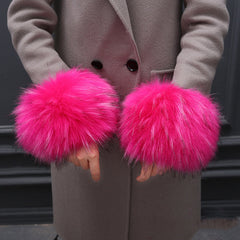 Cute Windproof Simple Furry Sleeves
