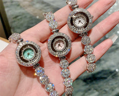 Pulsera con cara de fritilaria y reloj de sirena