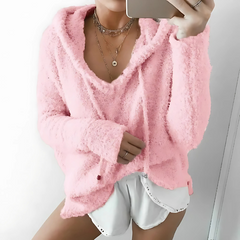 Lässiger Kapuzenpullover mit Kordelzug