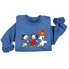 Sudadera con estampado de patos de Halloween retro de los 90