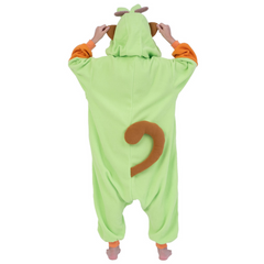 Von Grookey inspiriertes Pyjama-Kostüm