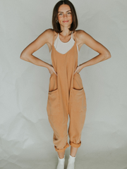 Lässiger Jumpsuit mit weitem Bein für Damen