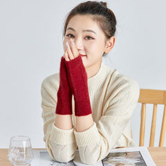 Handgelenkschutz, dicke, warme Halbfingerhandschuhe