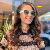 Gafas de sol estilo ojo de gato con montura cuadrada retro