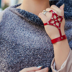 Simple Hollow Leather Bracelet Chain