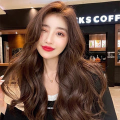 Wig Seamless Artificial Hair Full-head Wig Long Curly Hair