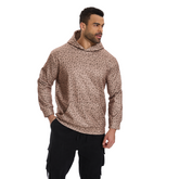 Sudadera acogedora con estampado de leopardo