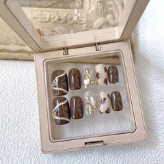 Parche de uñas removible blanqueador suave