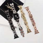 Geeignet für Uhren mit Kreuz-Herz-Edelstahl-Metallarmband