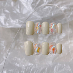 Parche de uñas extraíble con gemas Aurora